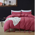 Polyester Bedspread with Bed Skirt washed cotton duvet bedding sets with belt Manufactory